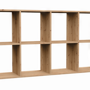 REGAŁ KOMOROWY SZAFKA MALAX 2X4 DĄB ARTISAN