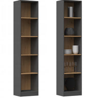 REGAŁ R40 40CM NA KSIĄŻKI ANTRACYT DĄB ARTISAN