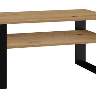 STOLIK KAWOWY ŁAWA MODERN 1P DĄB ARTISAN CZERŃ