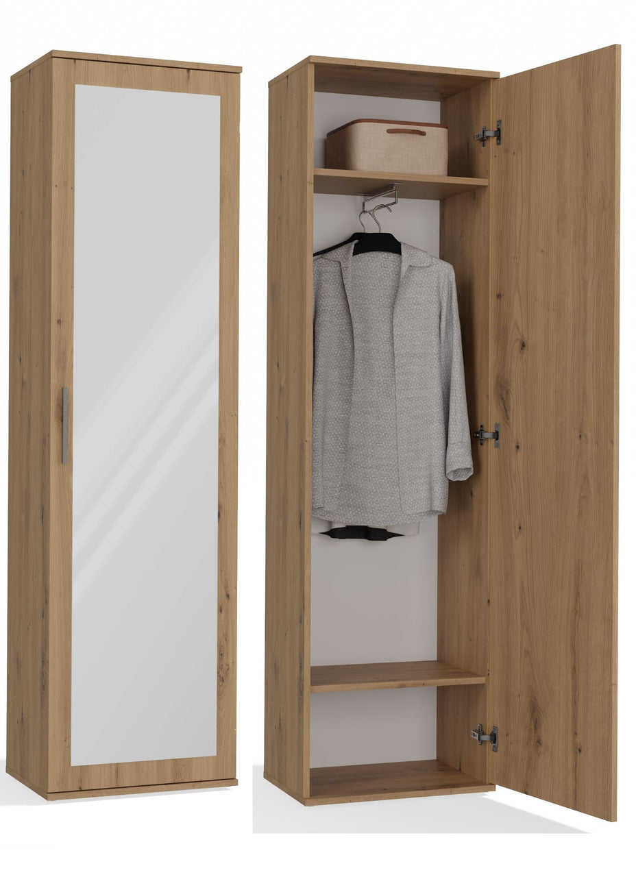 SZAFA DUO LUSTRO DĄB ARTISAN