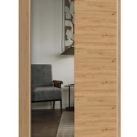 SZAFA PRZESUWNA IGA 120 CM 1 LUSTRO DĄB ARTISAN