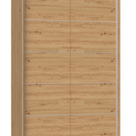 SZAFA PRZESUWNA IGA 120 CM DRZWI ZE SZPROSAMI DĄB ARTISAN