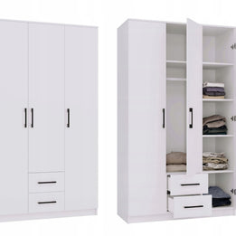SZAFA ROMANA 120 BEZ LUSTRA 2 SZUFLADY 120CM BIEL