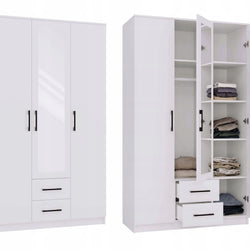 SZAFA ROMANA 120 LUSTRO 2 SZUFLADY 120CM BIEL