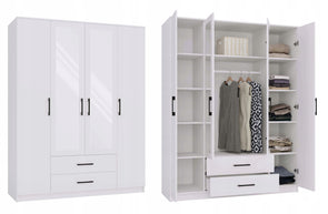 SZAFA ROMANA 160 LUSTRO 2 SZUFLADY 160CM BIEL