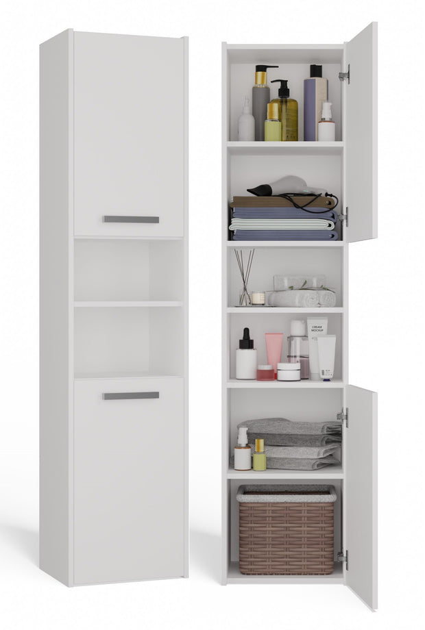 SZAFKA ŁAZIENKOWA REGAŁ SŁUPEK S40 BIAŁY