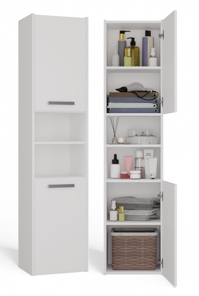 SZAFKA ŁAZIENKOWA REGAŁ SŁUPEK S40 BIAŁY