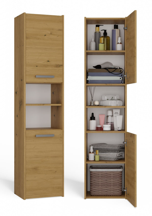 SZAFKA ŁAZIENKOWA REGAŁ SŁUPEK S40 DĄB ARTISAN