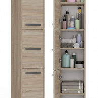 SZAFKA ŁAZIENKOWA REGAŁ SŁUPEK S33 DĄB SONOMA