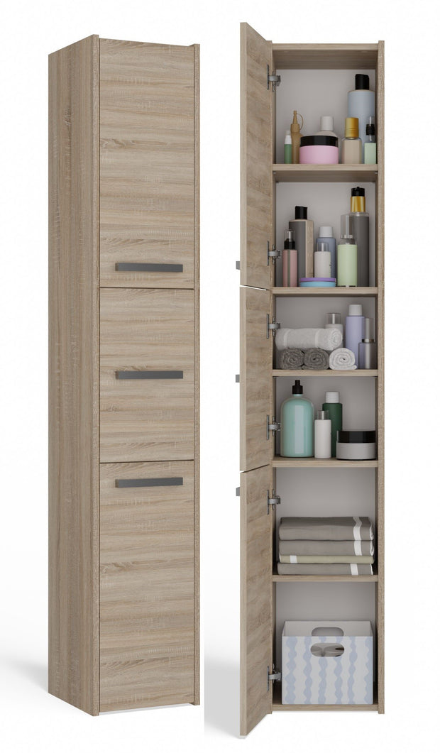 SZAFKA ŁAZIENKOWA REGAŁ SŁUPEK S33 DĄB SONOMA