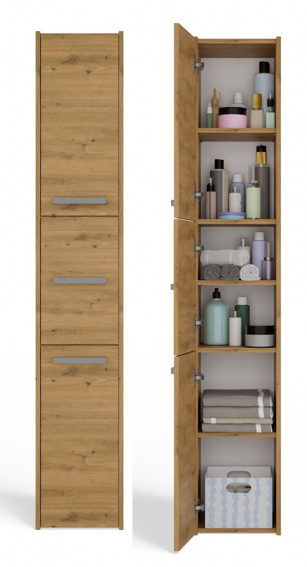 SZAFKA ŁAZIENKOWA REGAŁ SŁUPEK S33 DĄB ARTISAN