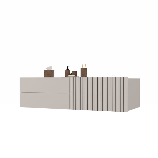 SZAFKA POD UMYWALKĘ TIGO 1D2S KASZMIR RYFLOWANY FRONT 2 SZUFLADY