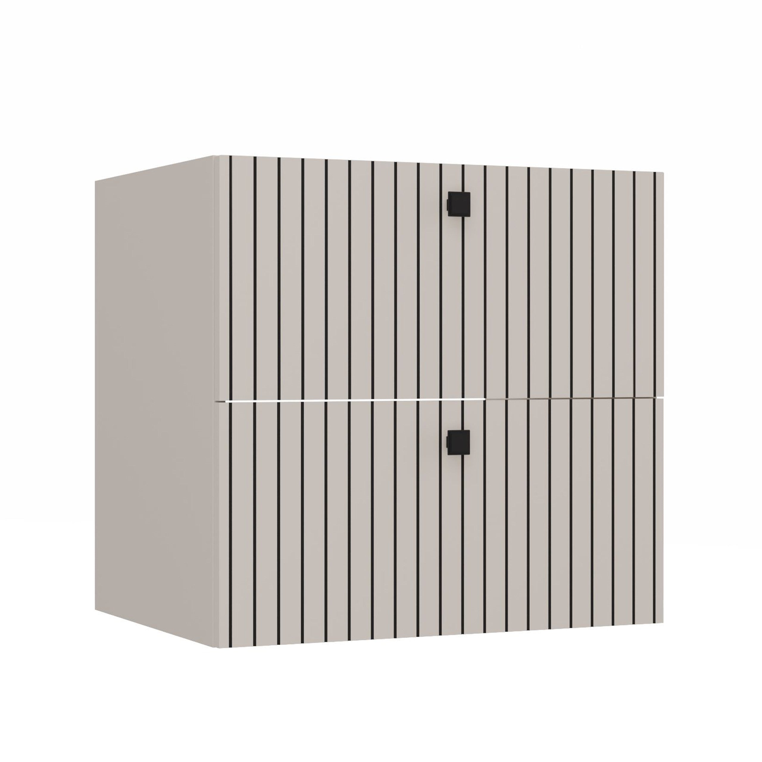 SZAFKA POD UMYWALKĘ TIGO 60 2S KASZMIR RYFLOWANY FRONT