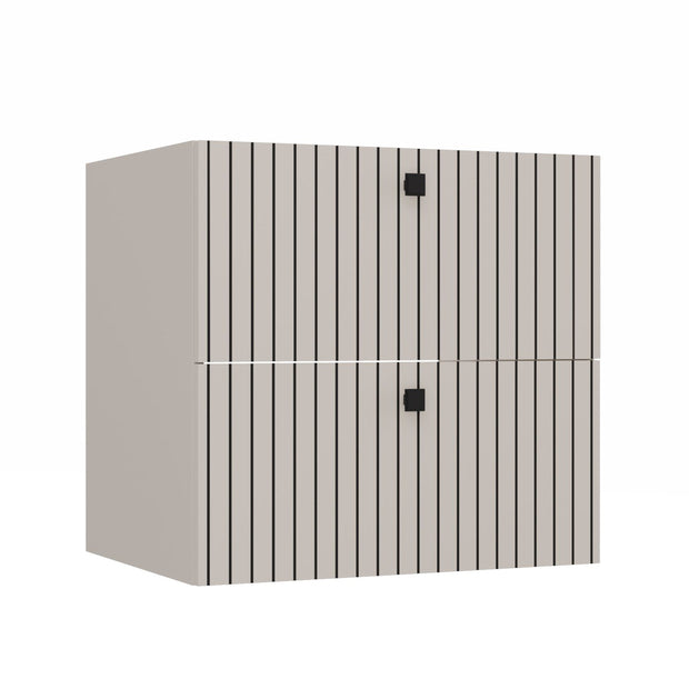 SZAFKA POD UMYWALKĘ TIGO 60 2S KASZMIR RYFLOWANY FRONT