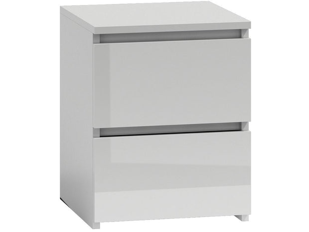 SZAFKA NOCNA MALWA M2 - BIEL POŁYSK