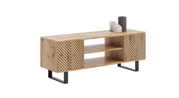 SZAFKA RTV FOCUS 155 cm – DĄB CRAFT/JODEŁKA