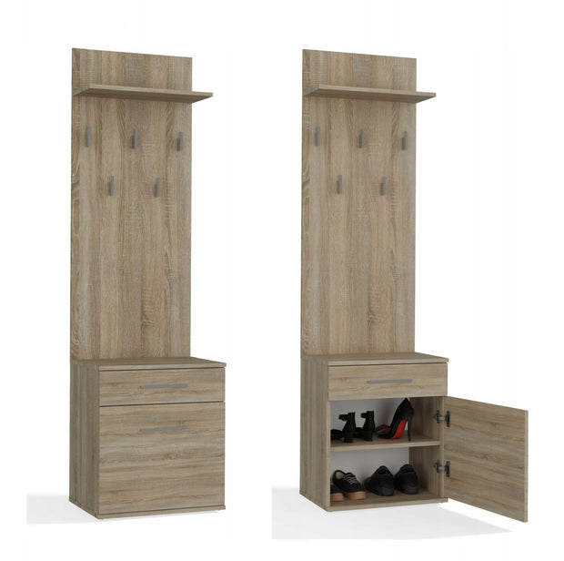 WIESZAK SZAFKA NA BUTY DUO DĄB SONOMA