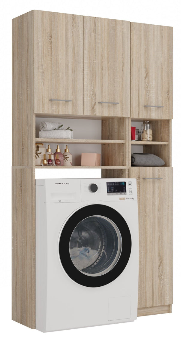 ZESTAW ŁAZIENKOWY MARPOL REGAŁ SZAFKA DĄB SONOMA