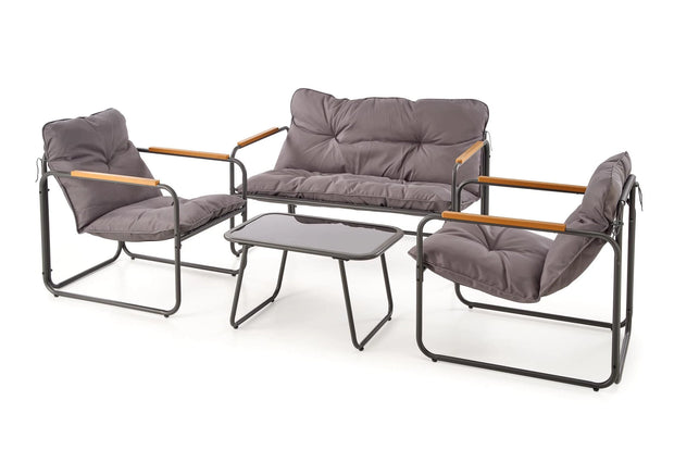 ZESTAW OGRODOWY HUDSON (sofa, fotel 2x, ława)